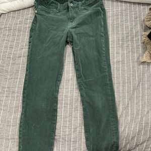 Anthropologie Forest Green Skinny Jeans